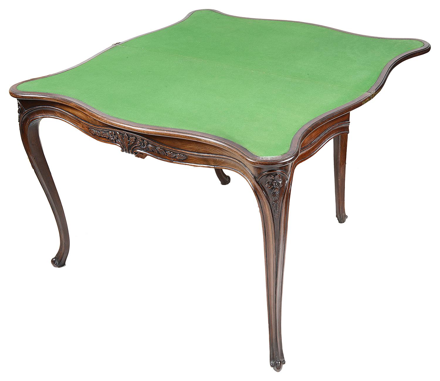 18th Century and Earlier Pair of 18th Century Hepplewhite Mahogany Card Tables, circa 1780 For Sale