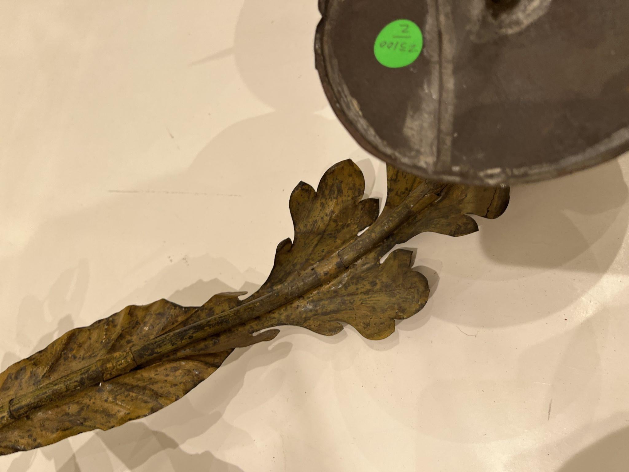 Pair of 18th Century Italian 3 Arm Sconces For Sale 1