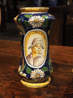 Coppia di vasi Albarelli italiani del XVIII secolo