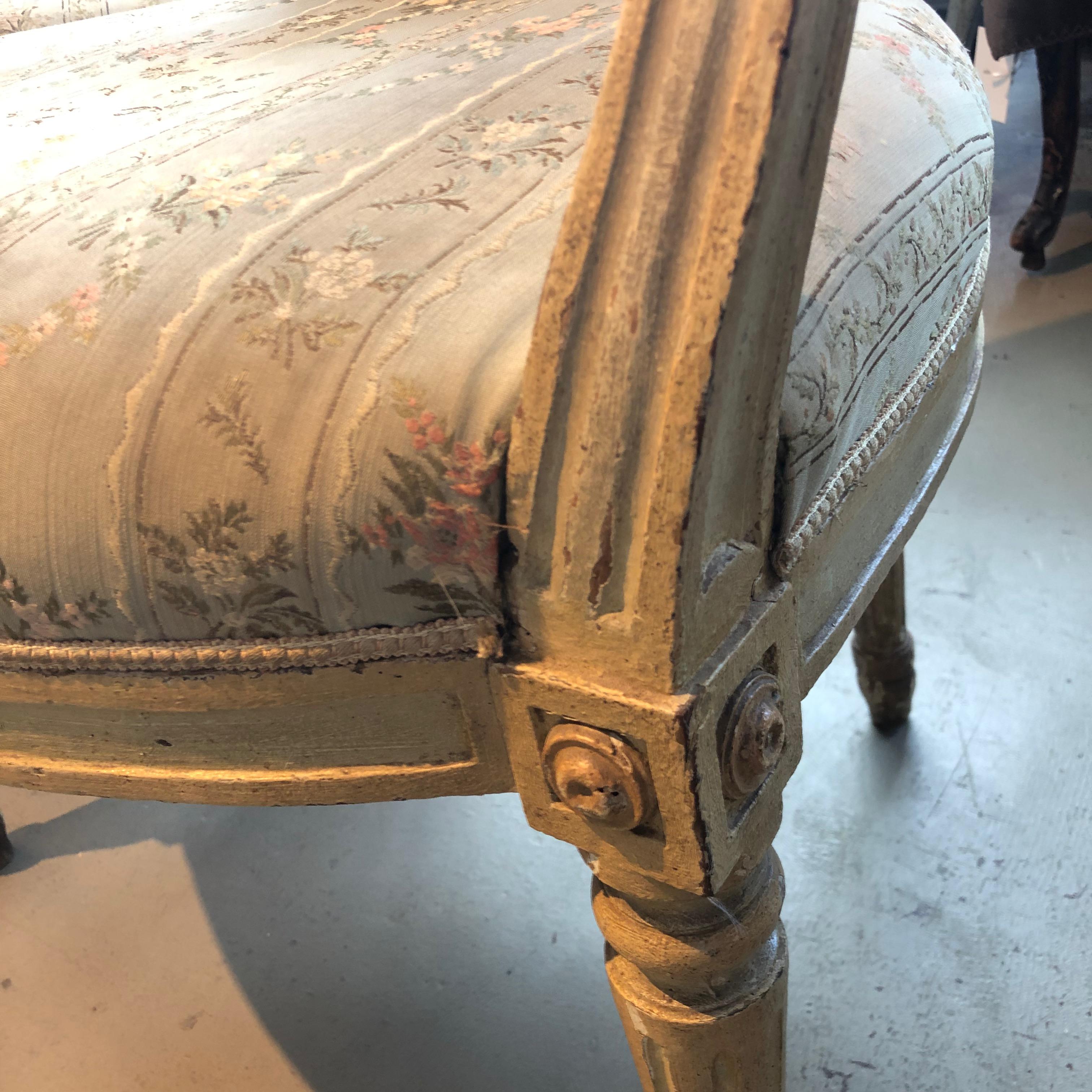 Painted Pair of 18th Century Italian Armchairs For Sale