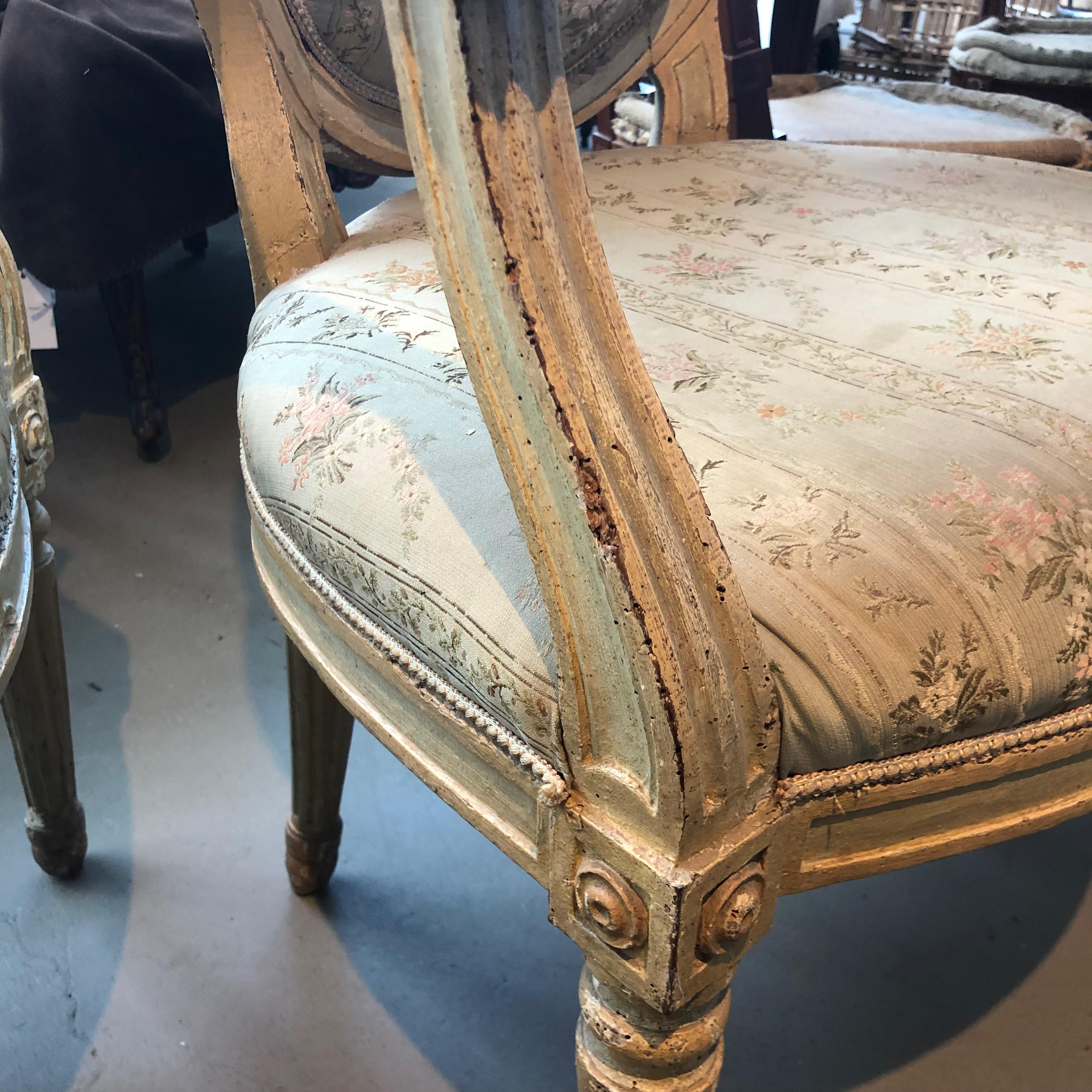 Pair of 18th Century Italian Armchairs In Good Condition For Sale In Boston, MA