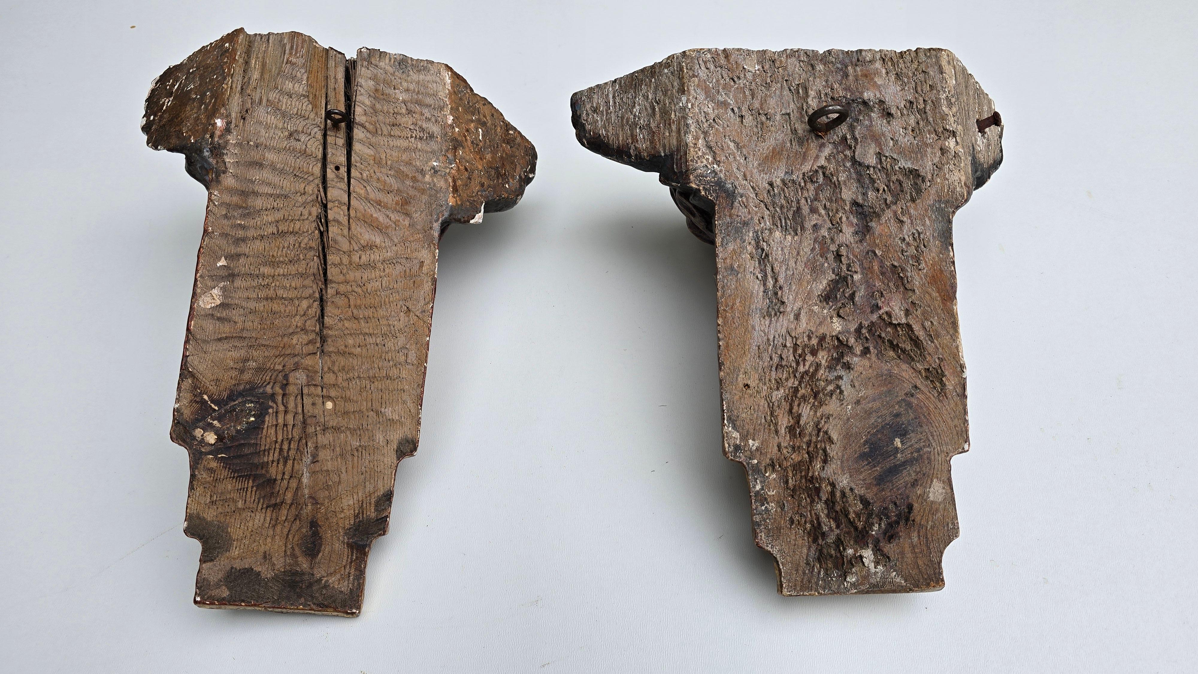 Pair of 18th Century Italian Baroque Cherub Corner Carvings, c. 1750–1780 im Angebot 2