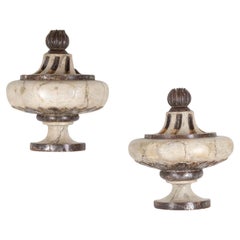 Antique Pair of 18th Century Italian Baroque Style Finials