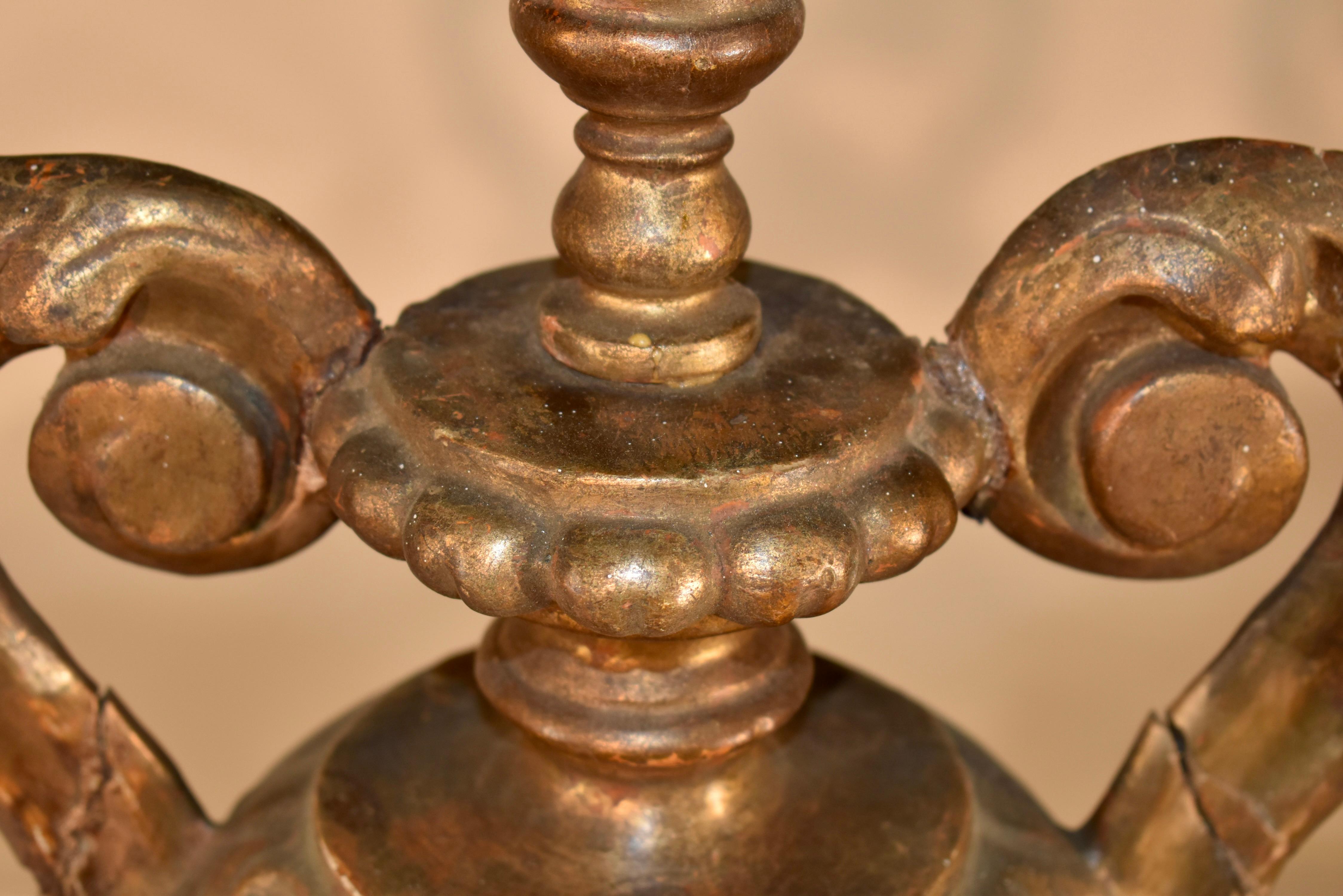 Pair of 18th Century Italian Candlesticks For Sale 1