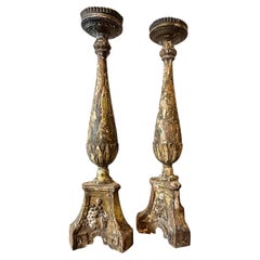 Paire de chandeliers italiens du 18e siècle