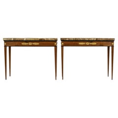 Pair of 18th Century Italian Cherrywood Consoles