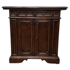 Pair of 18th Century Italian Commodes, Rustic Hardwood, Iron Joinery