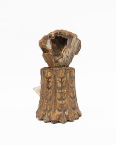 Pair of 18th Century Italian Fragment Bases with Fossil Agate Coral