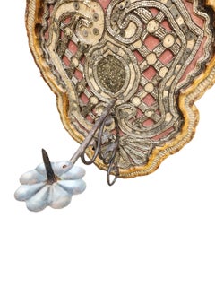 Paire d'appliques italiennes en bois doré du XVIIIe siècle