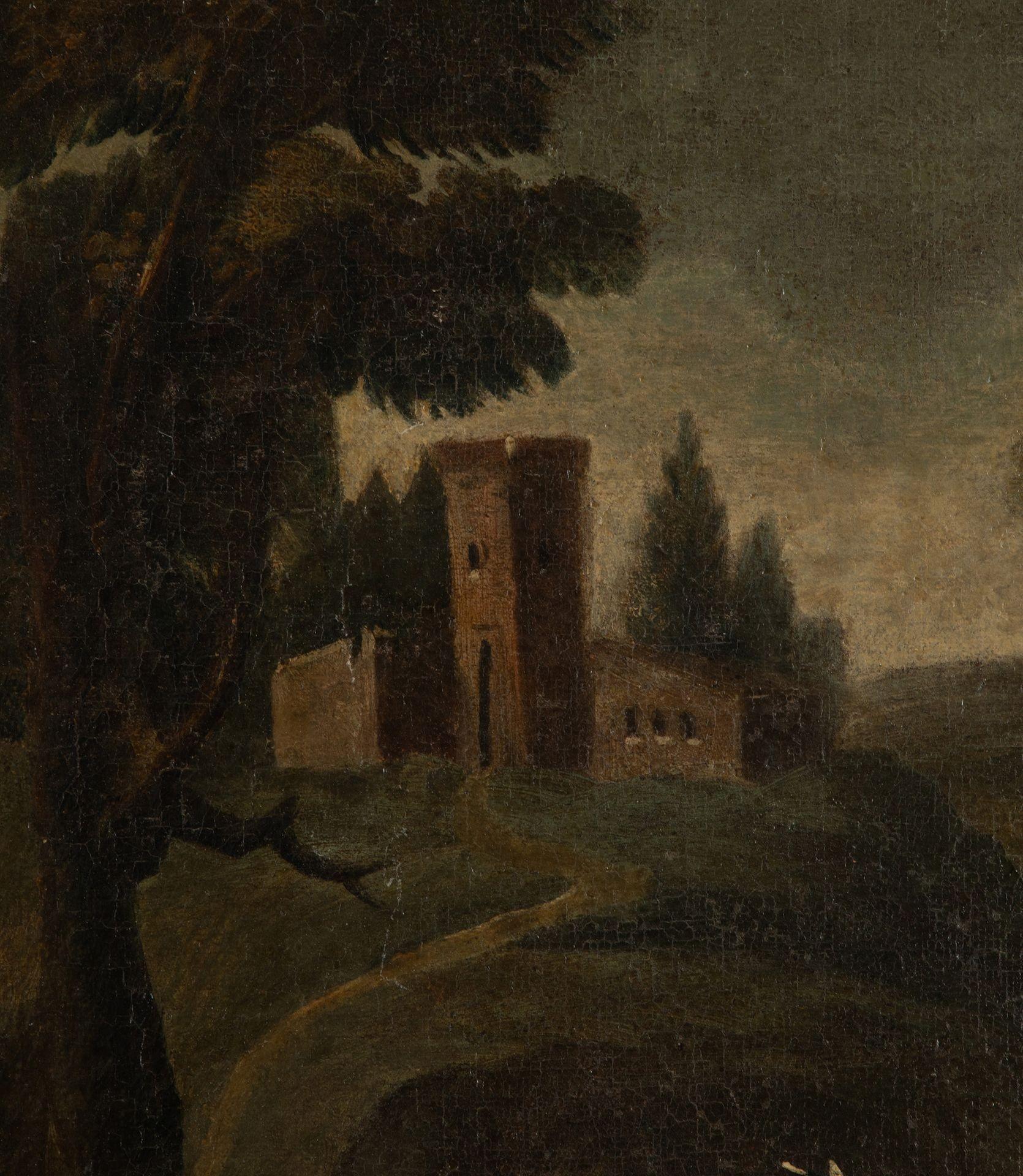 Paar italienische Landschaftsgemälde aus dem 18. (18. Jahrhundert und früher) im Angebot