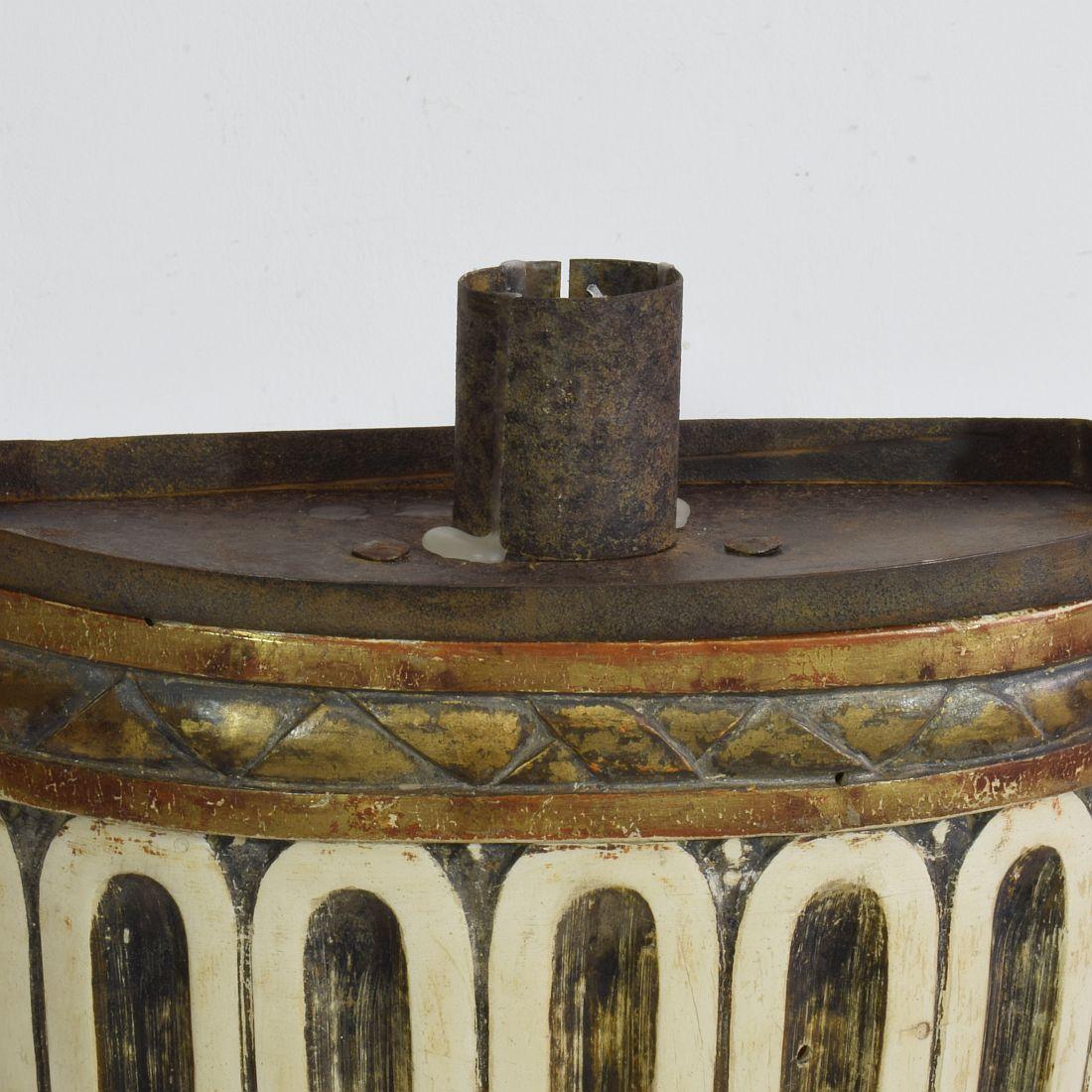 Pair of 18th Century Italian Neoclassical Altar Candleholders For Sale 4