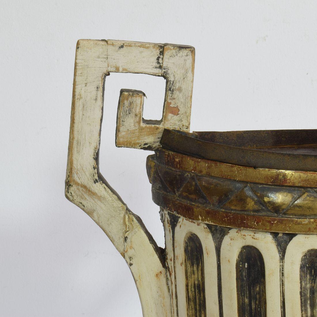 Pair of 18th Century Italian Neoclassical Altar Candleholders For Sale 6