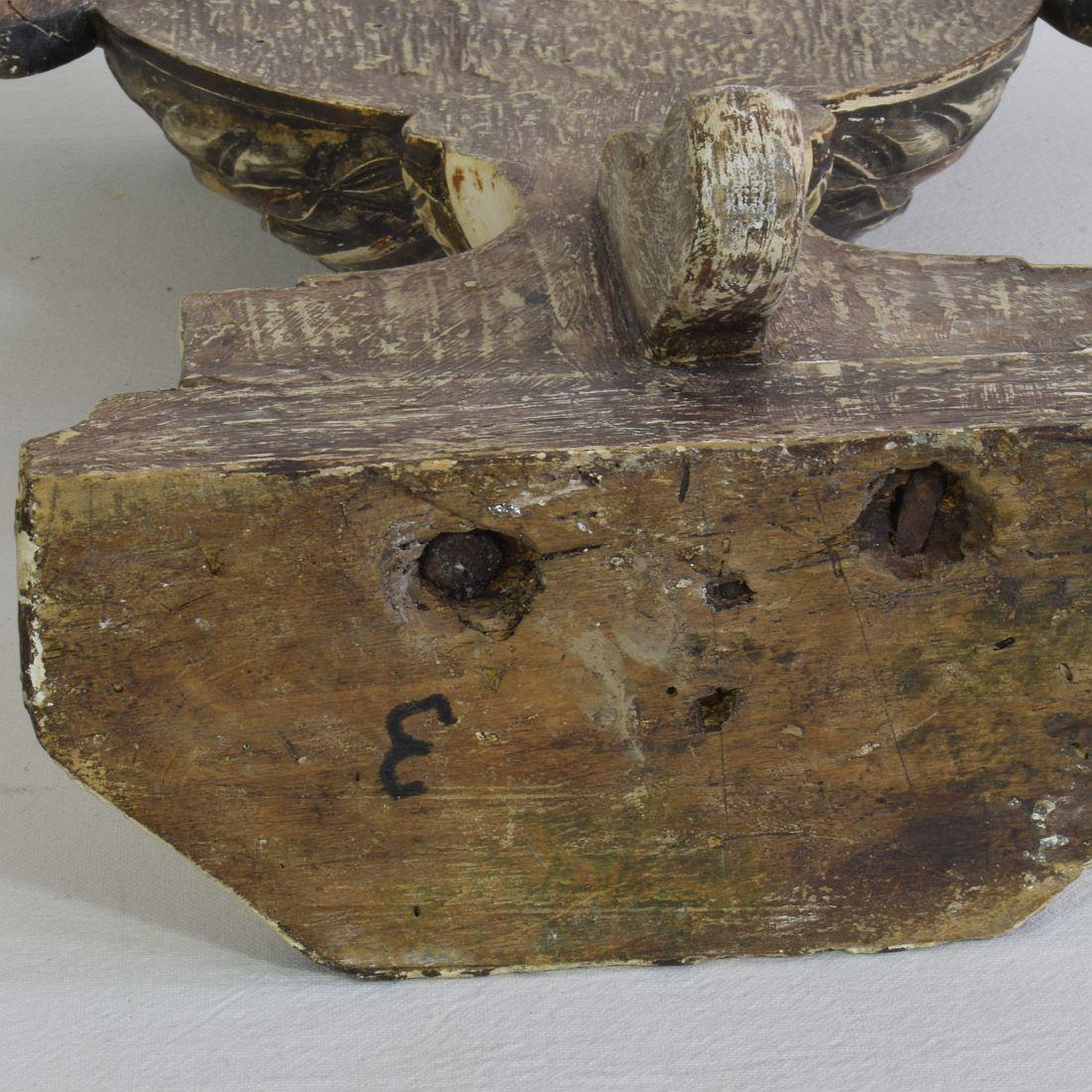 Pair of 18th Century Italian Neoclassical Altar Candleholders For Sale 7