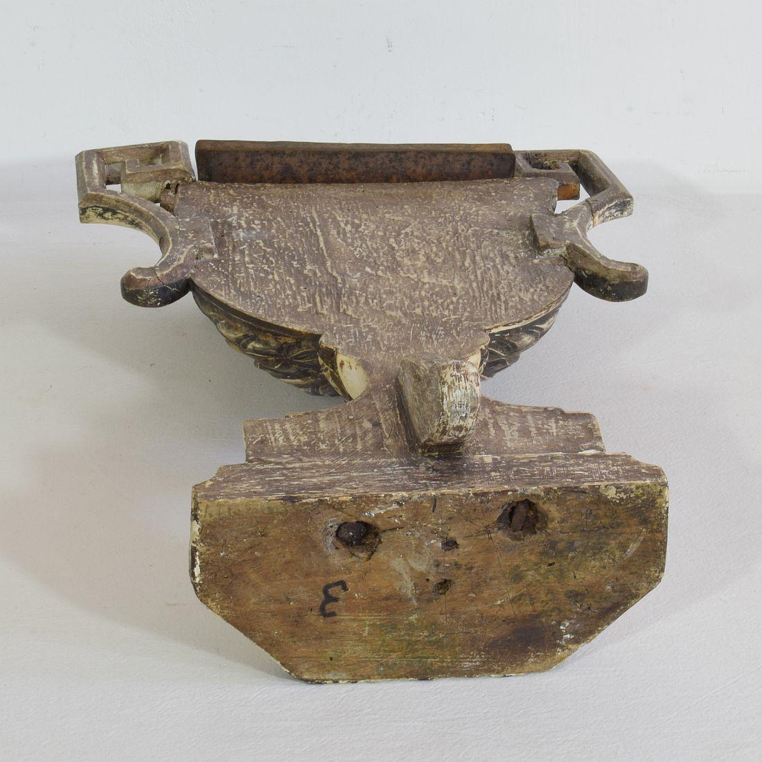 Pair of 18th Century Italian Neoclassical Altar Candleholders For Sale 8