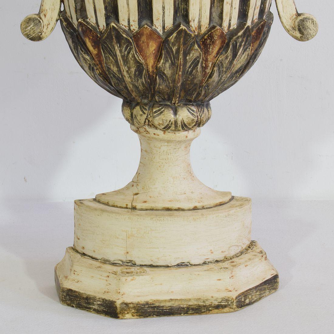 Pair of 18th Century Italian Neoclassical Altar Candleholders For Sale 11