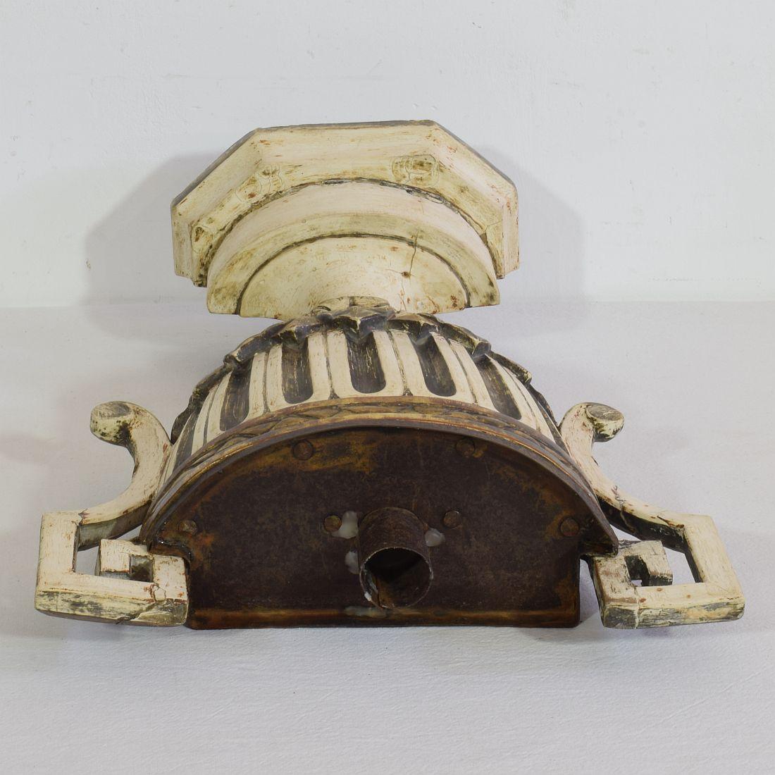 Pair of 18th Century Italian Neoclassical Altar Candleholders For Sale 13