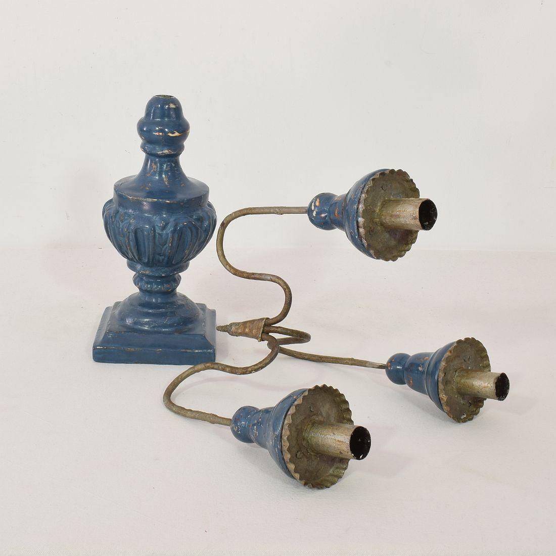 Pair of 18th Century Italian Neoclassical Candleholders 8