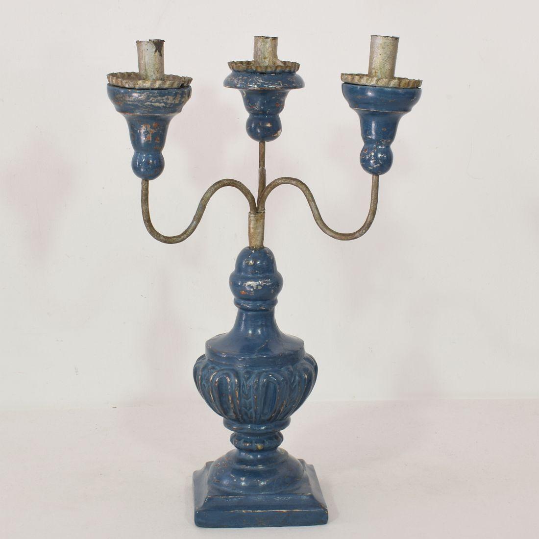 Pair of 18th Century Italian Neoclassical Candleholders 10