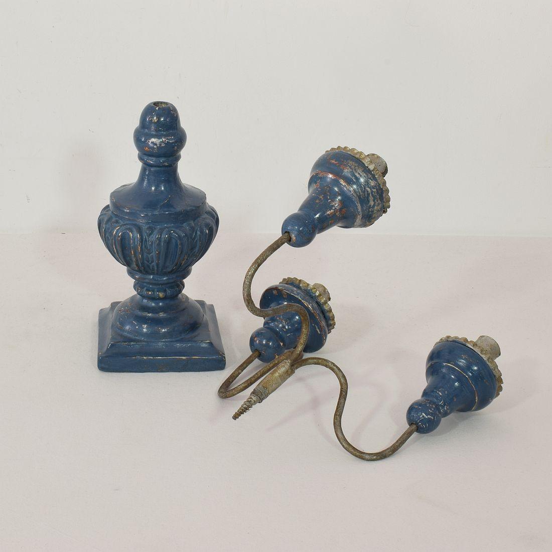 Pair of 18th Century Italian Neoclassical Candleholders 13