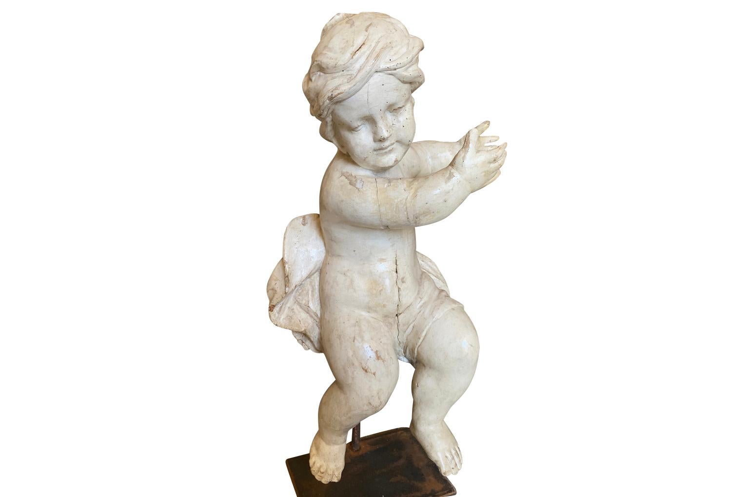 18th Century and Earlier Pair of 18th Century Italian Putti For Sale