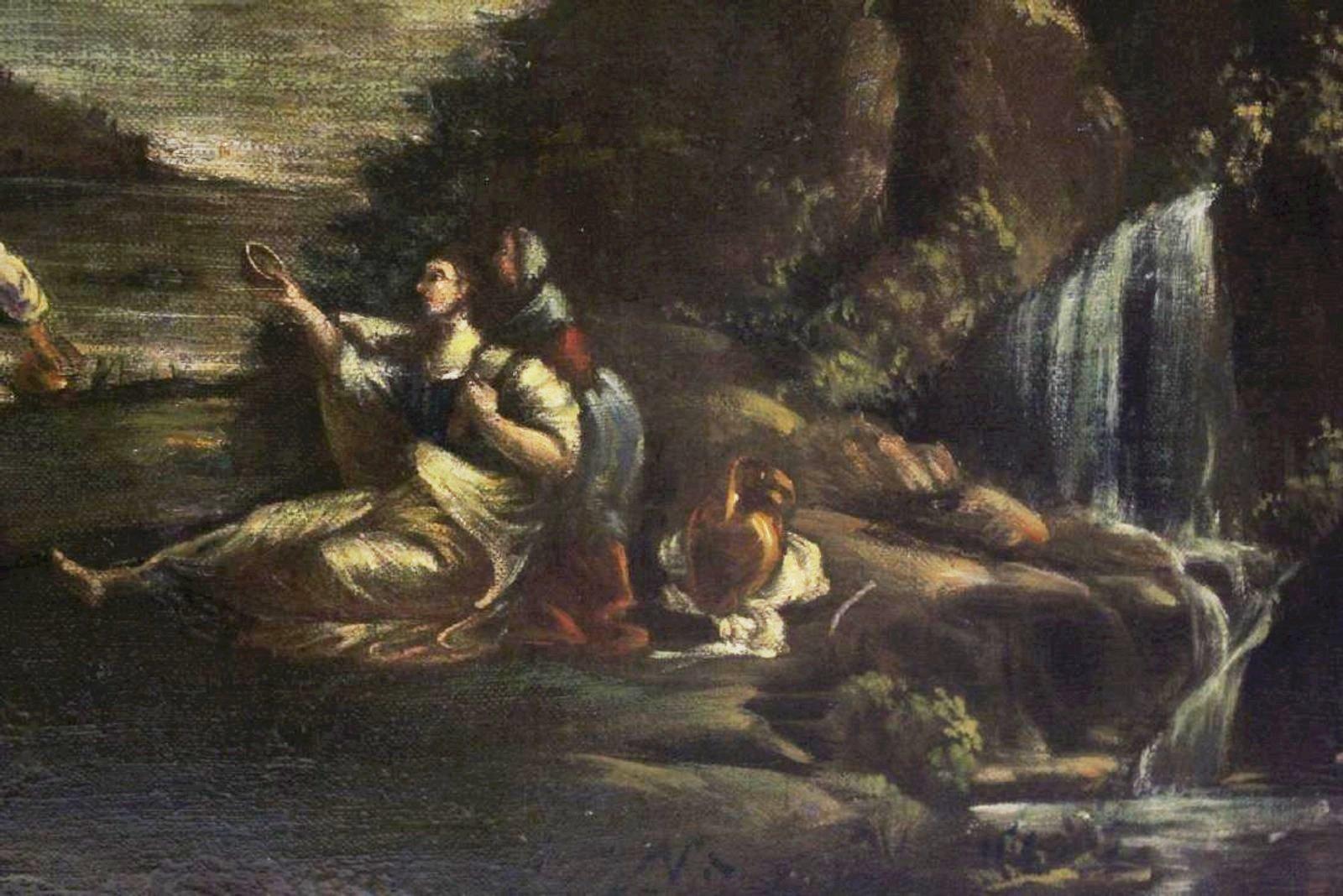 Pair of 18th Century Italian School Oil on Canvas Paintings 6