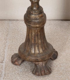 Pair of 18th Century Italian Torcheres as Lamps