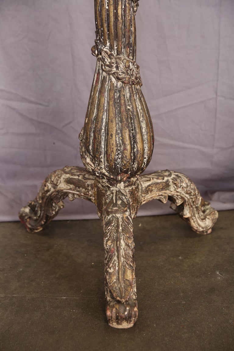 Louis XV Pair of 18th Century Large Carved Candlesticks For Sale