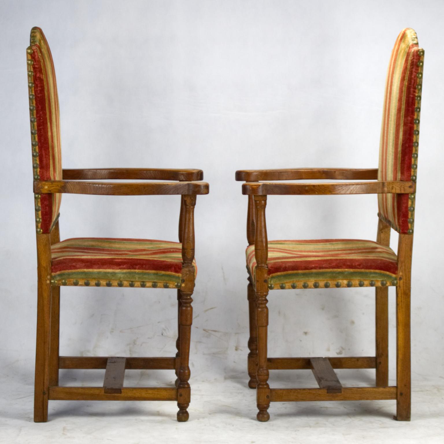 Pair of 18th Century Louis XIII Antique Armchairs 1