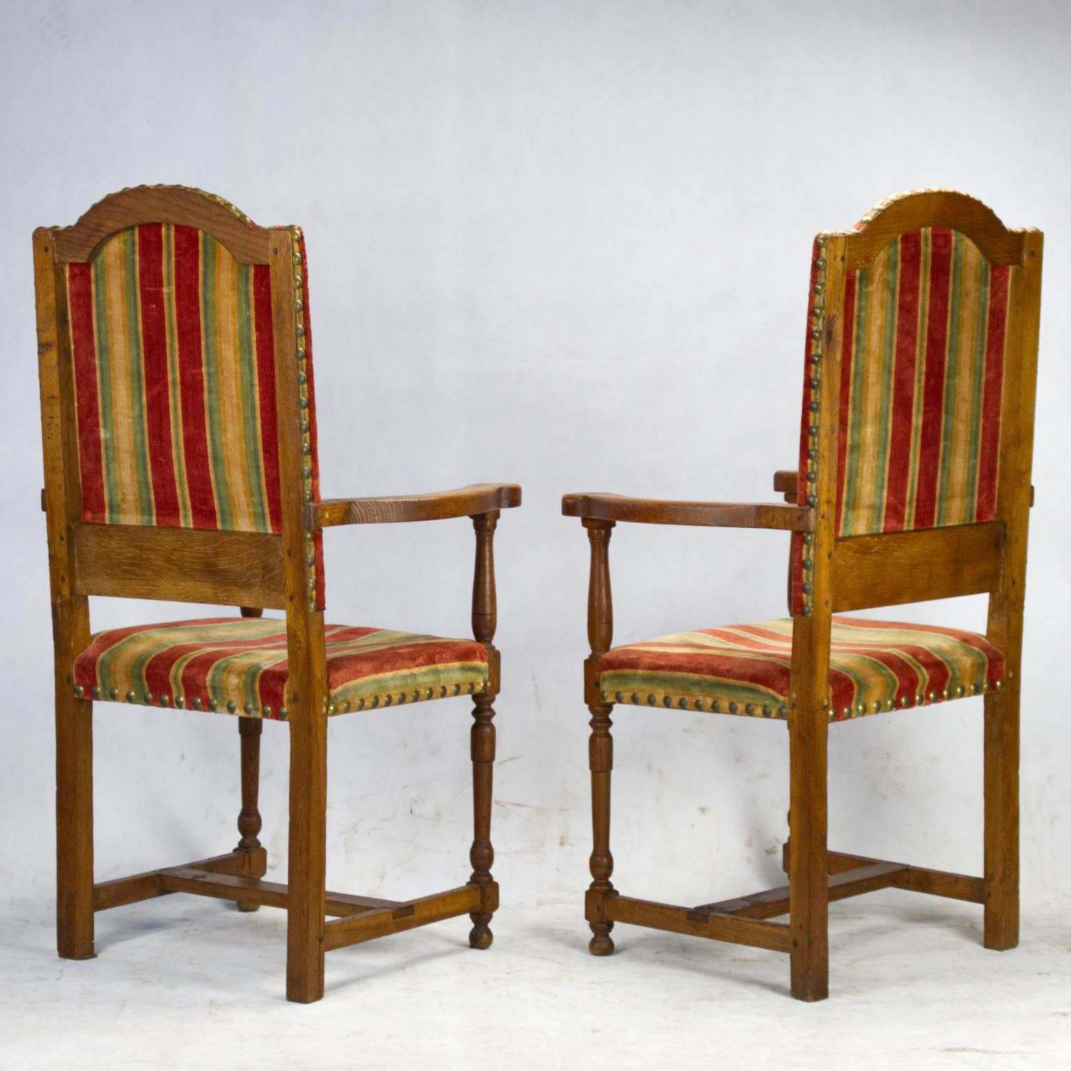 Pair of 18th Century Louis XIII Antique Armchairs 2