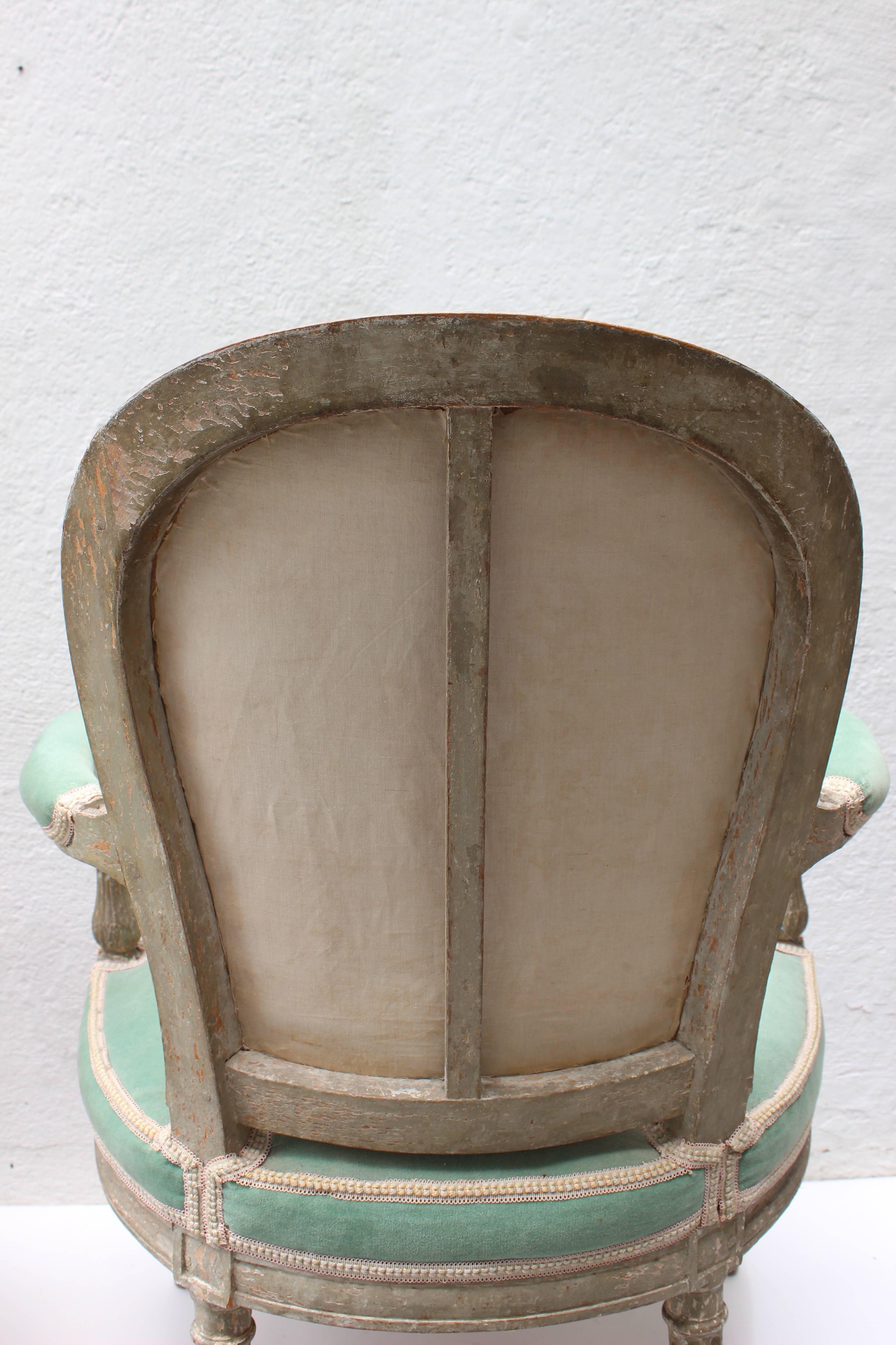 Pair of 18th Century Louis XVI Fauteuils Attributed to Georges Jacob 9