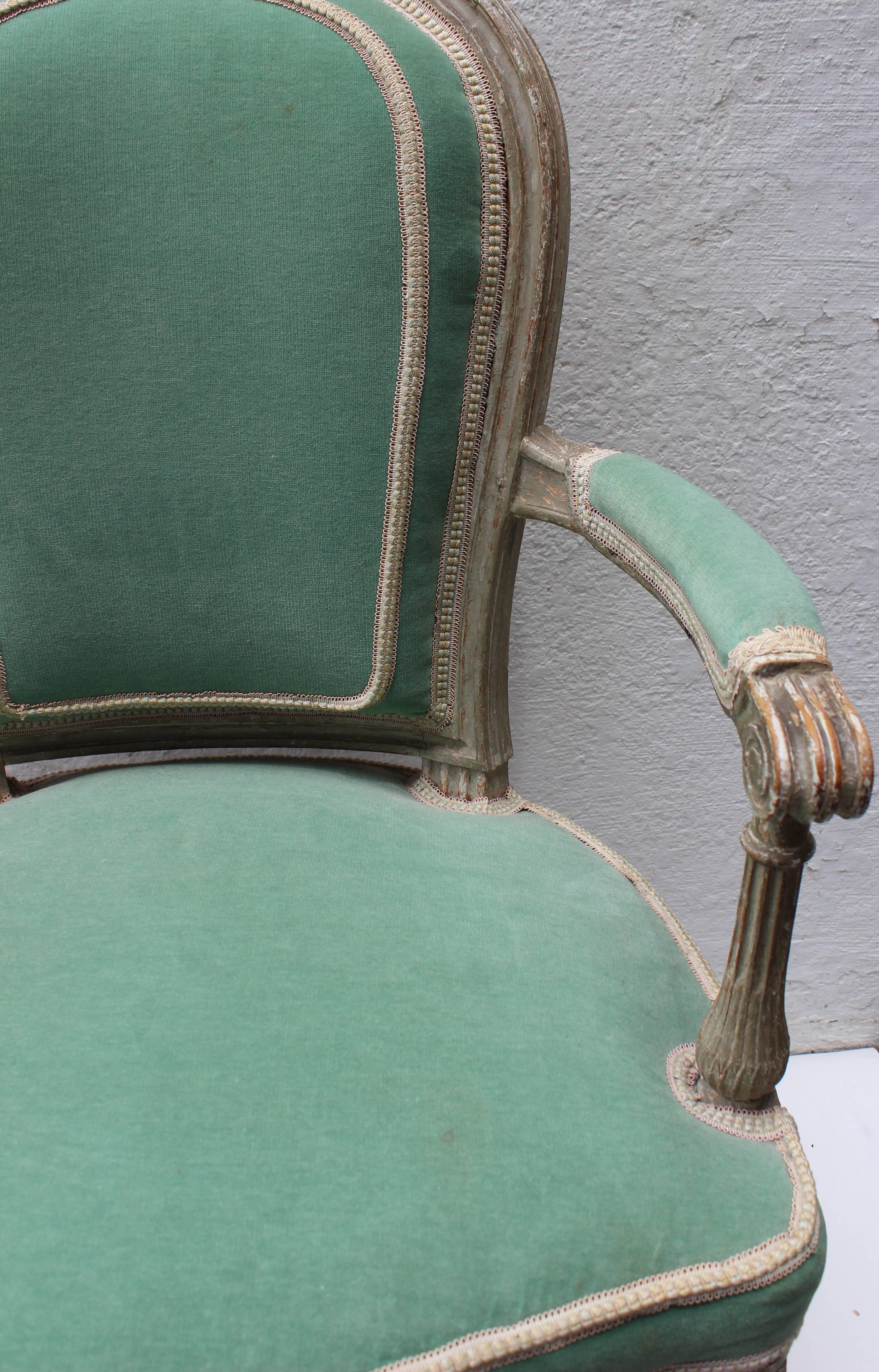 Pair of 18th Century Louis XVI Fauteuils Attributed to Georges Jacob 1