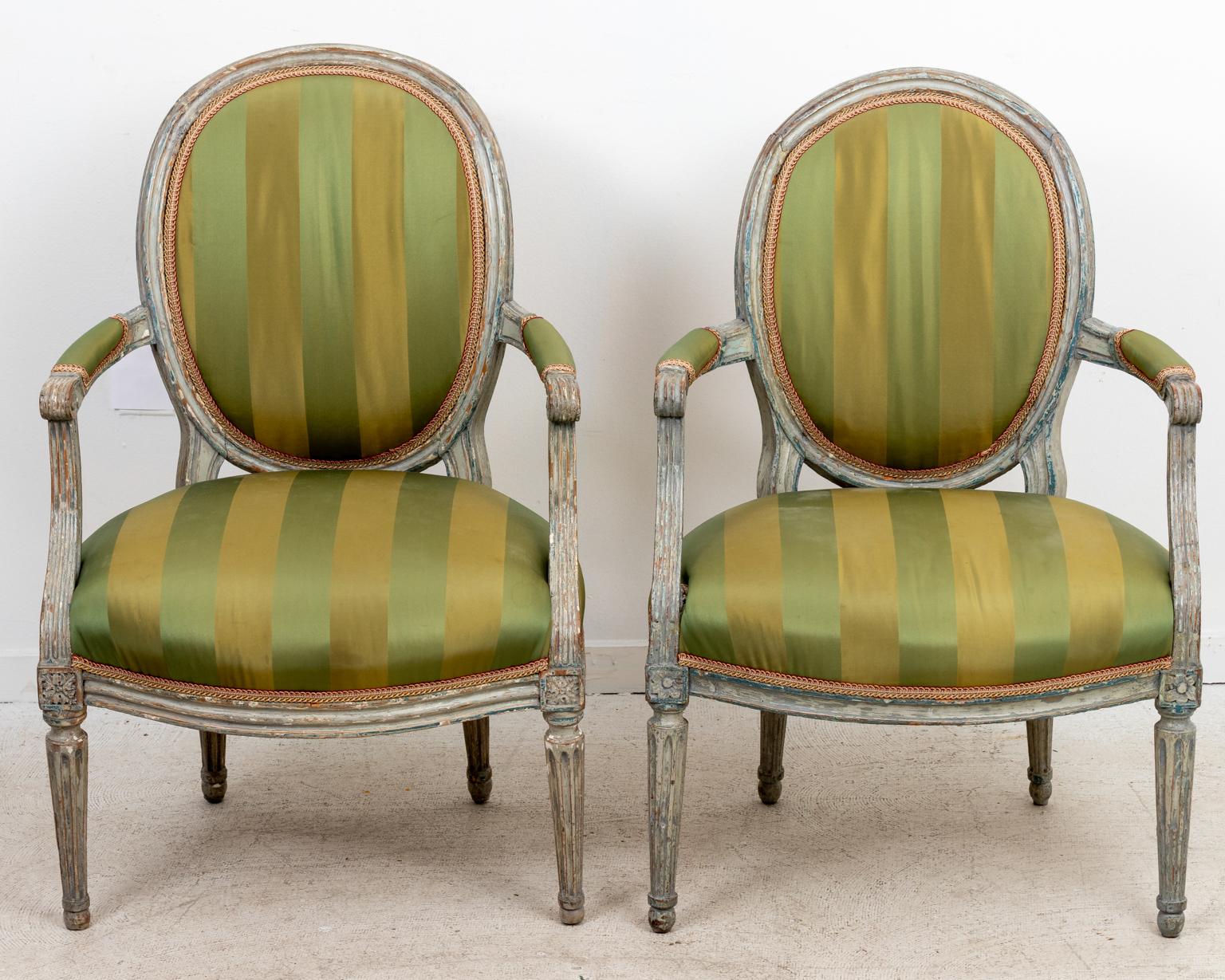 Pair of 18th Century Louis XV Style Armchairs 1