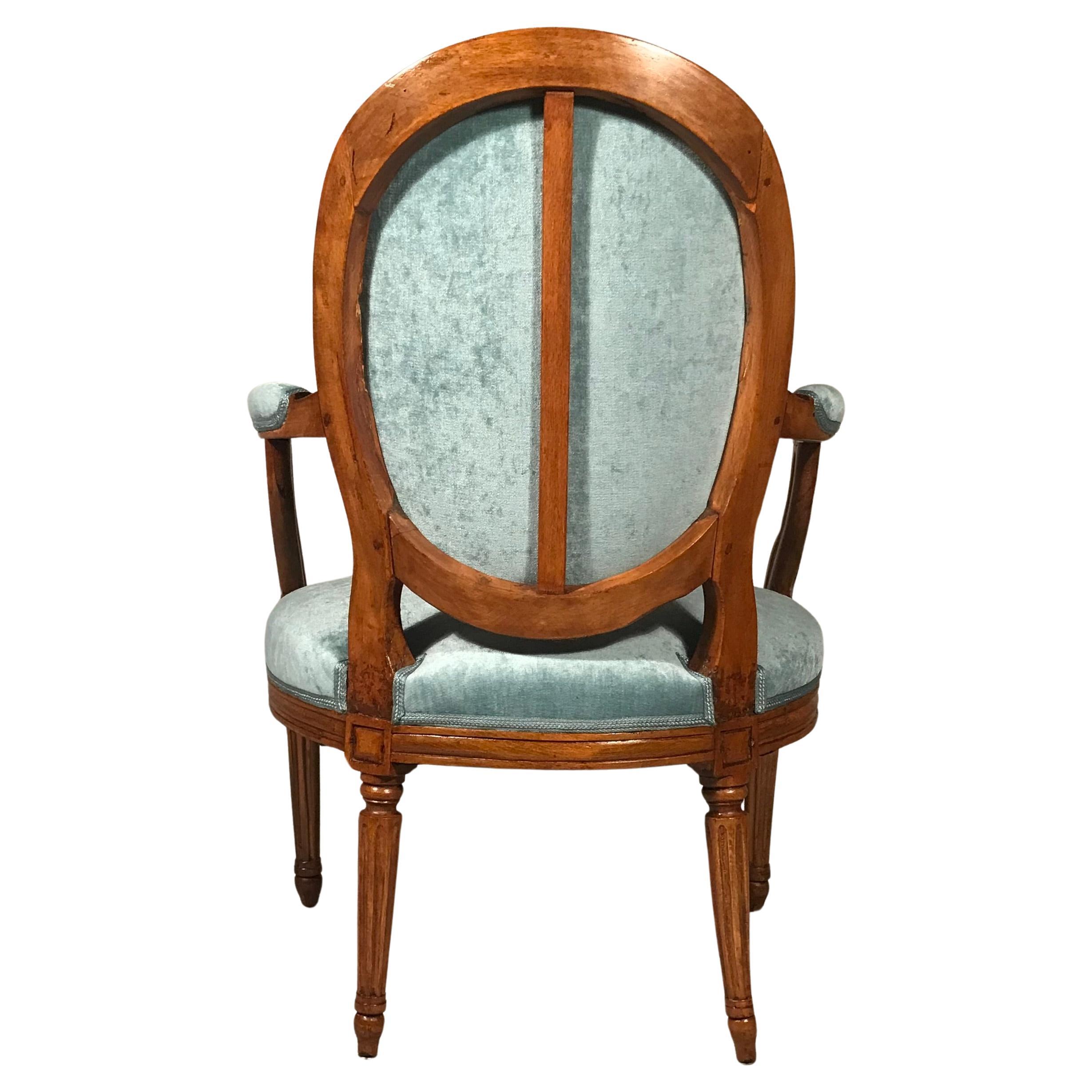 French Pair of 18th century Louis XVI Armchairs, Provincial France For Sale