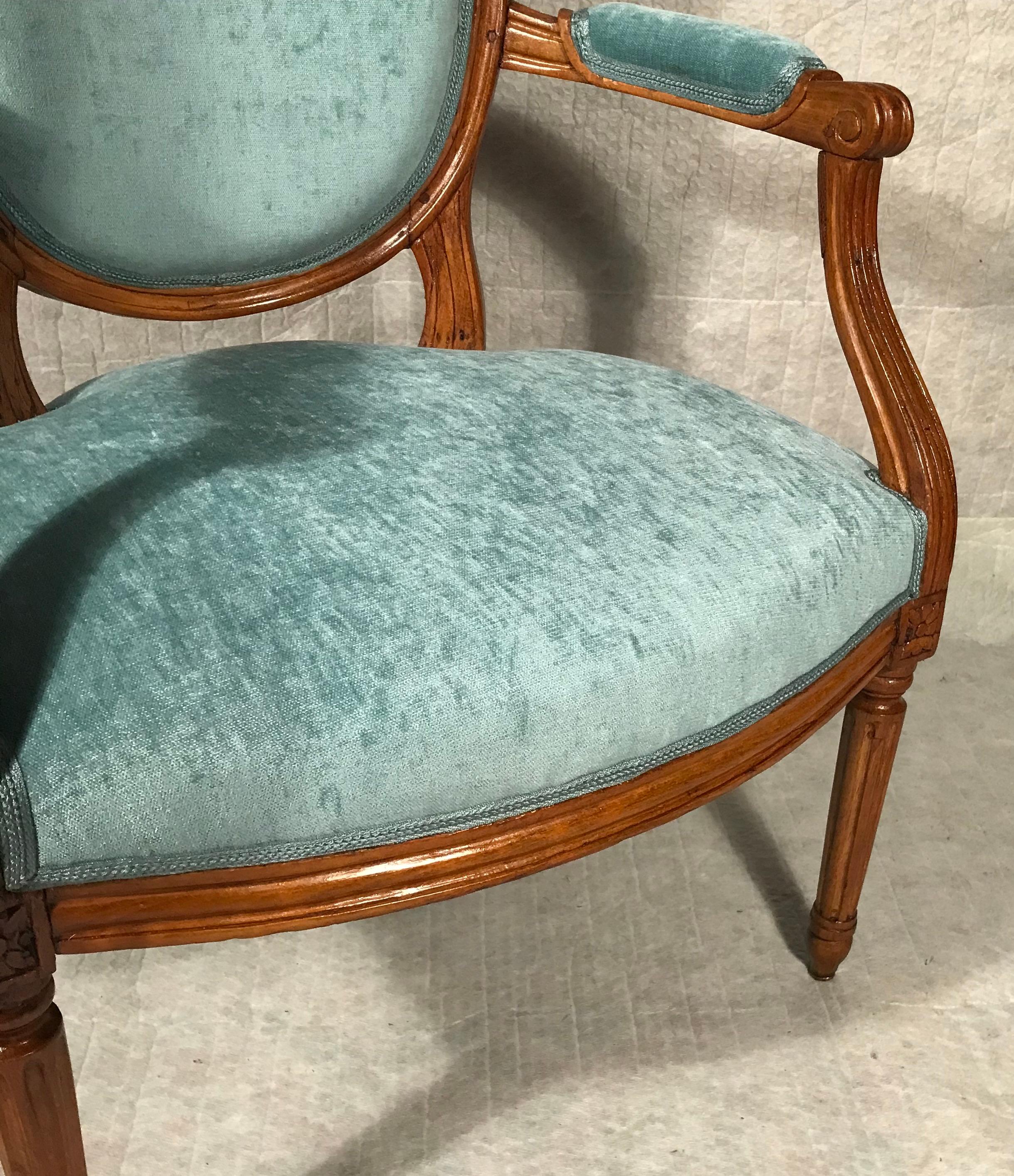Pair of 18th century Louis XVI Armchairs, Provincial France For Sale 1