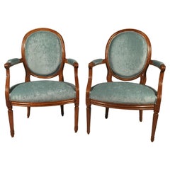 Pair of 18th century Louis XVI Armchairs, Provincial France