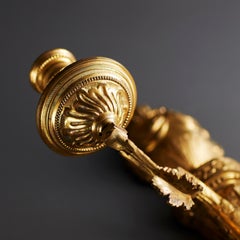 Pair of 18th Century Louis XVI Gilt Bronze Two-Branch Wall Lights Scones