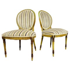 Pair of 18th Century Louis XVI Period Armless Chairs