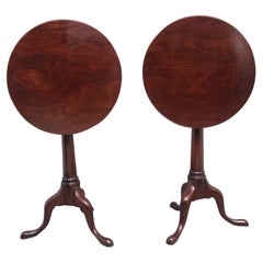 Pair of 18th Century Mahogany Lamp Tables