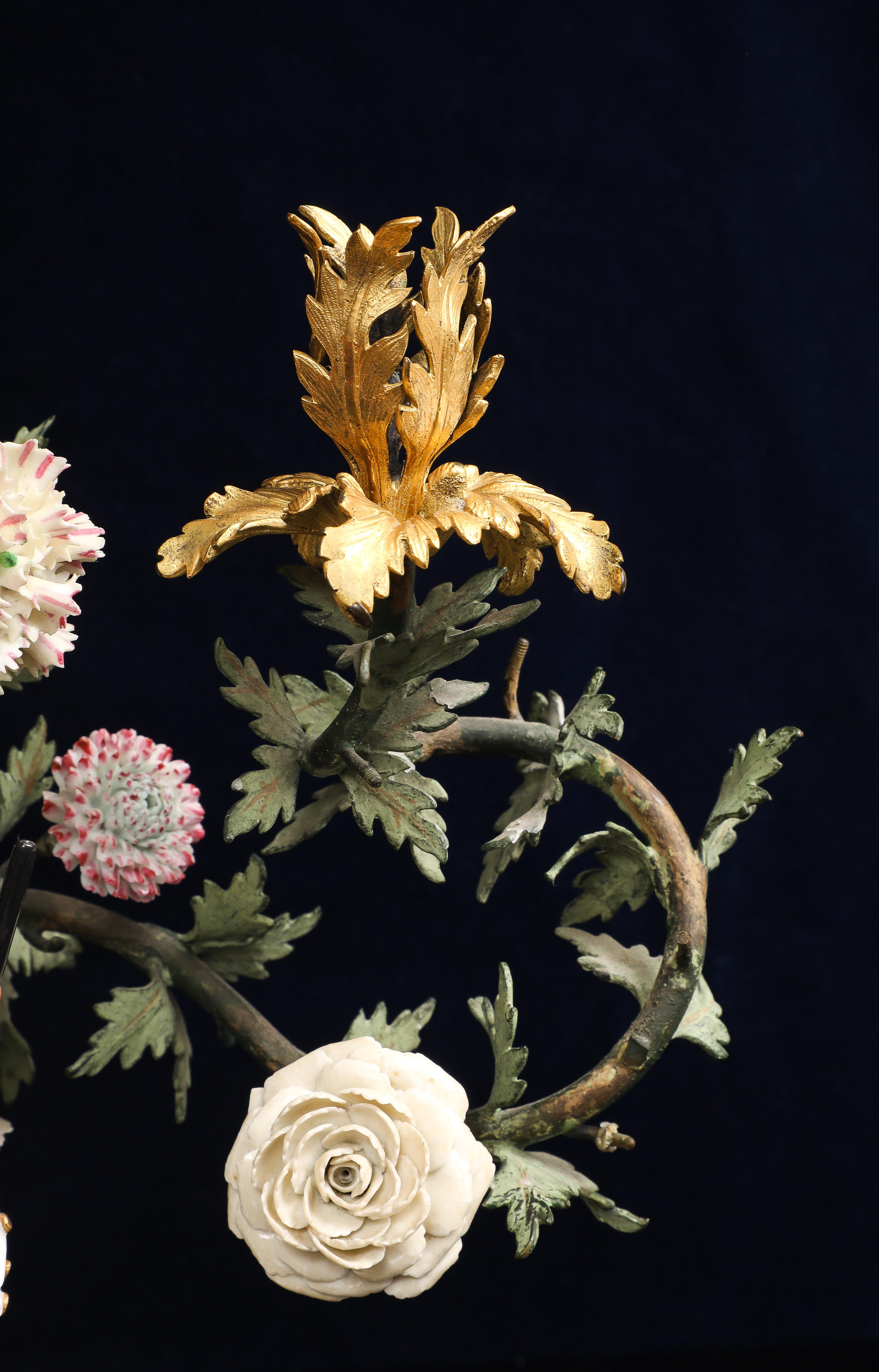 Paar Meissen Porcelain Figural & Ormolu Mounted Candelabras aus dem 18. im Angebot 6