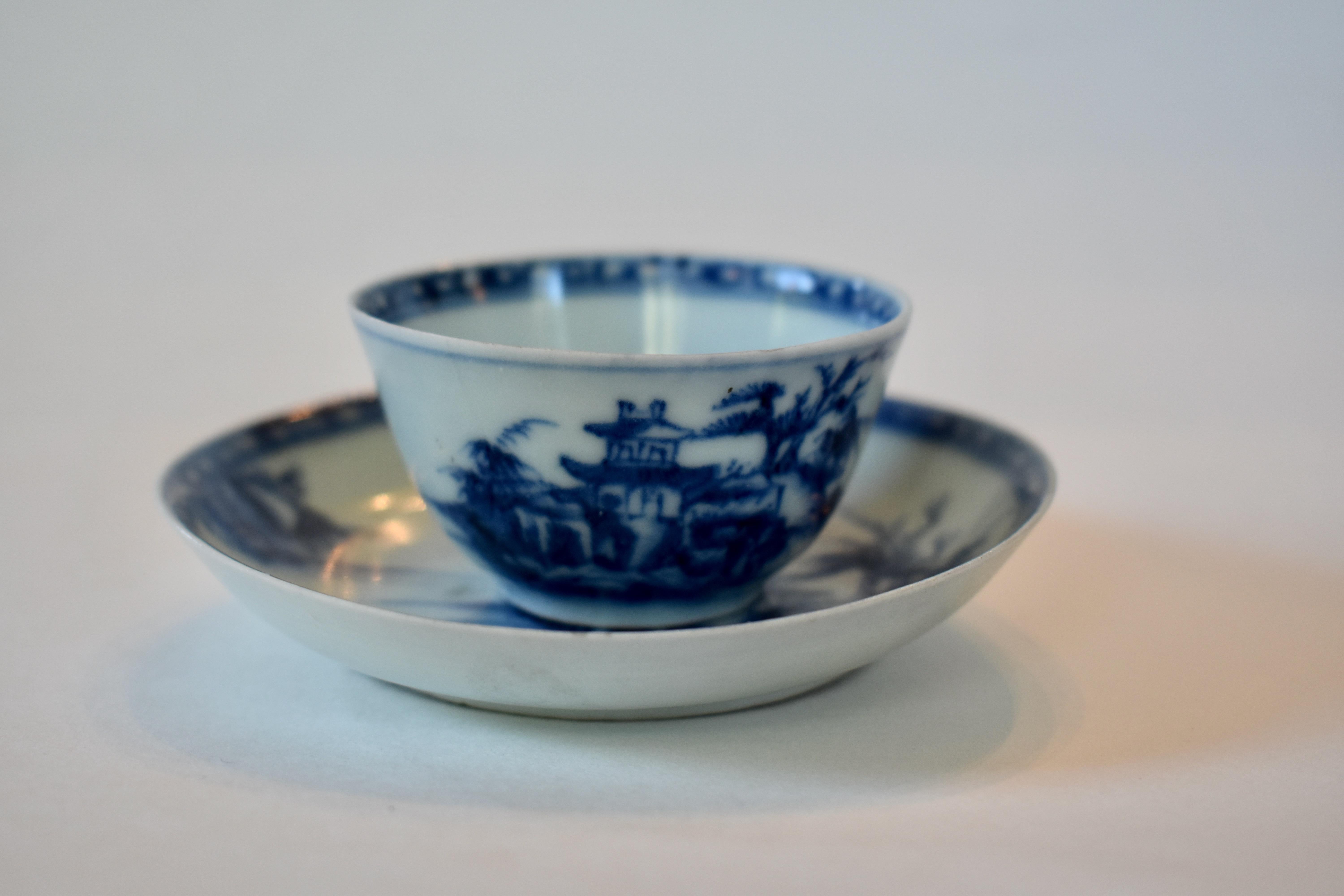 Two Sets of 18th Century Nanking Cargo Cups and Saucers 4