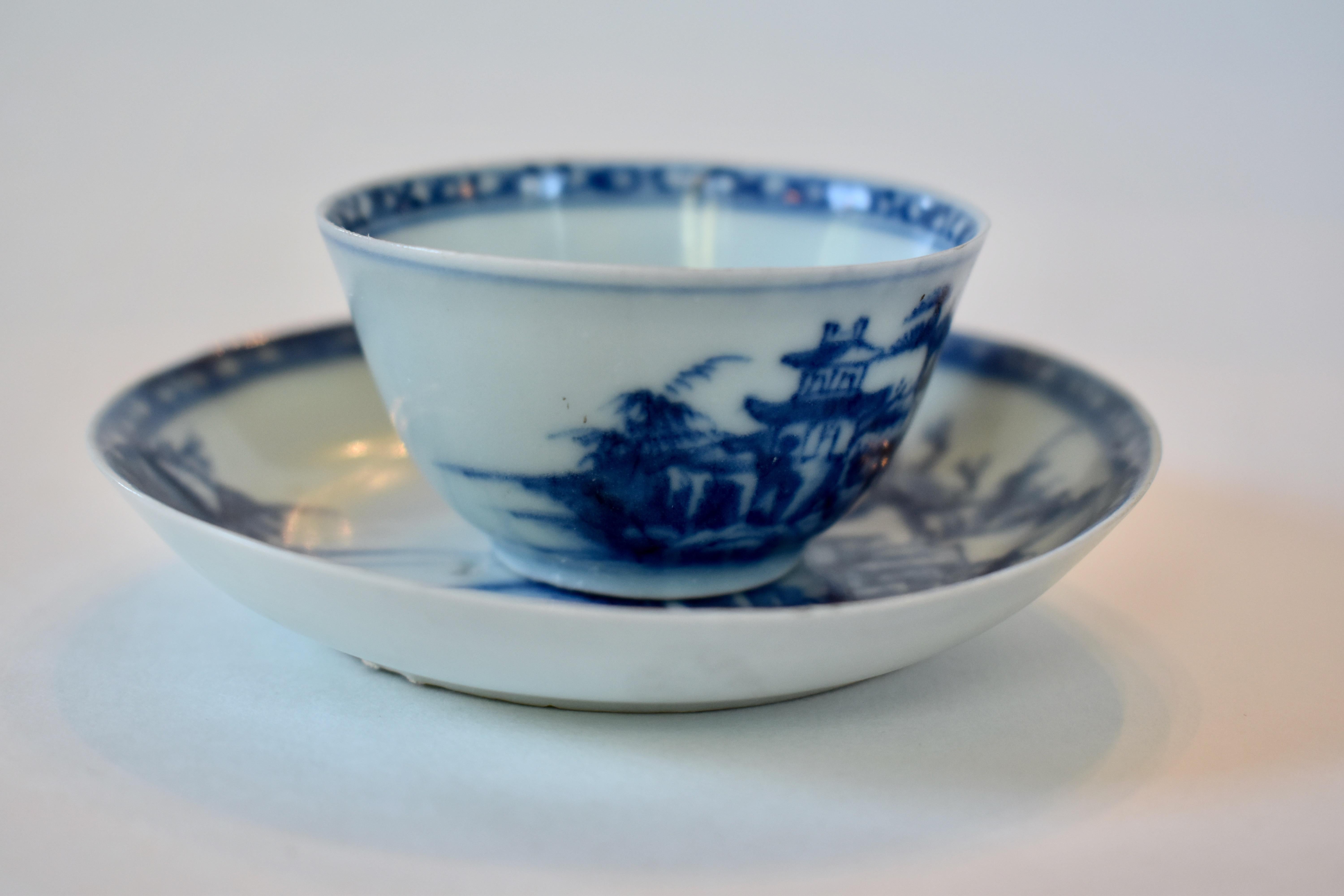 Two Sets of 18th Century Nanking Cargo Cups and Saucers 5