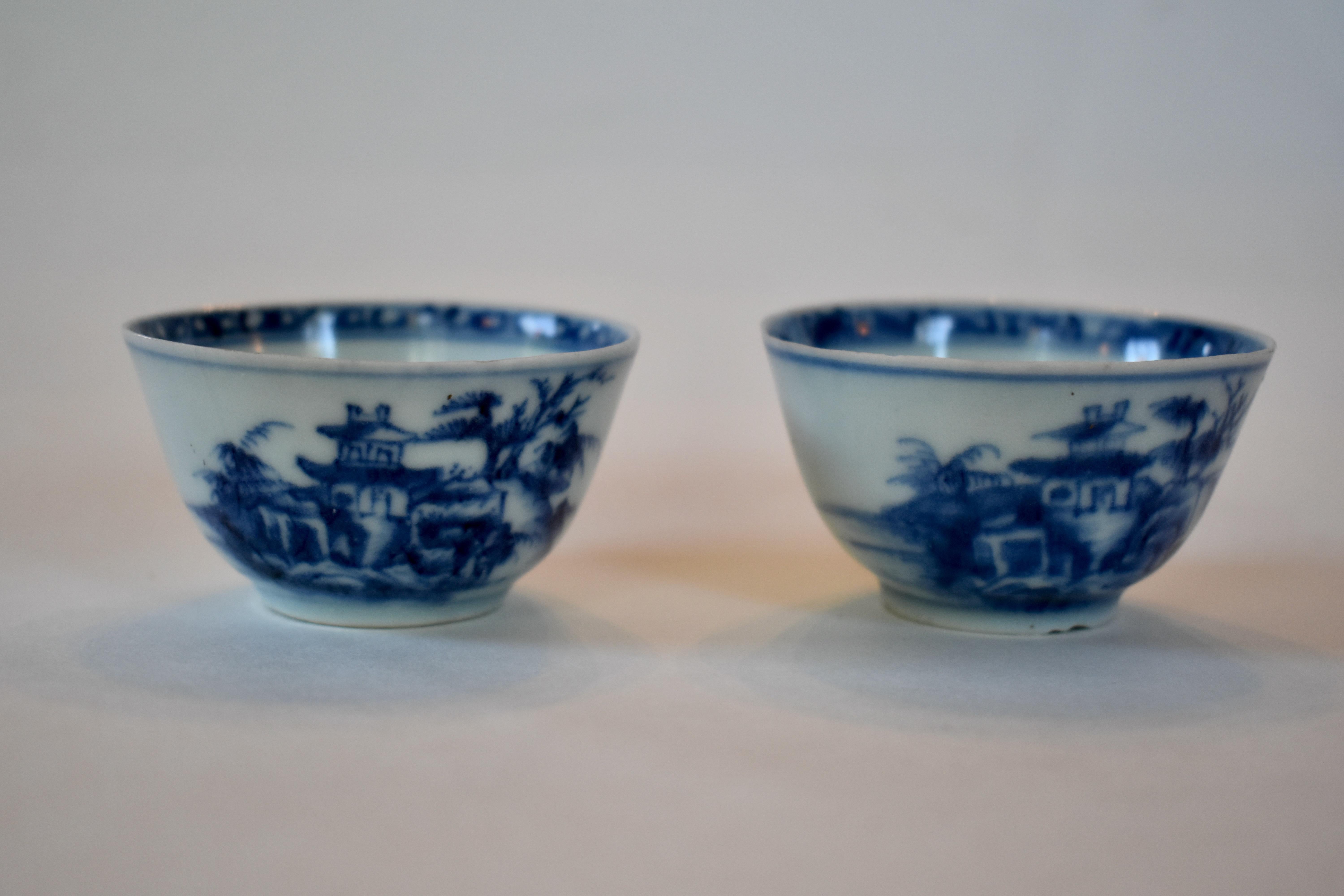Two Sets of 18th Century Nanking Cargo Cups and Saucers 10