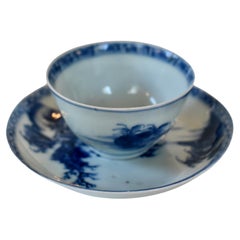 Two Sets of 18th Century Nanking Cargo Cups and Saucers