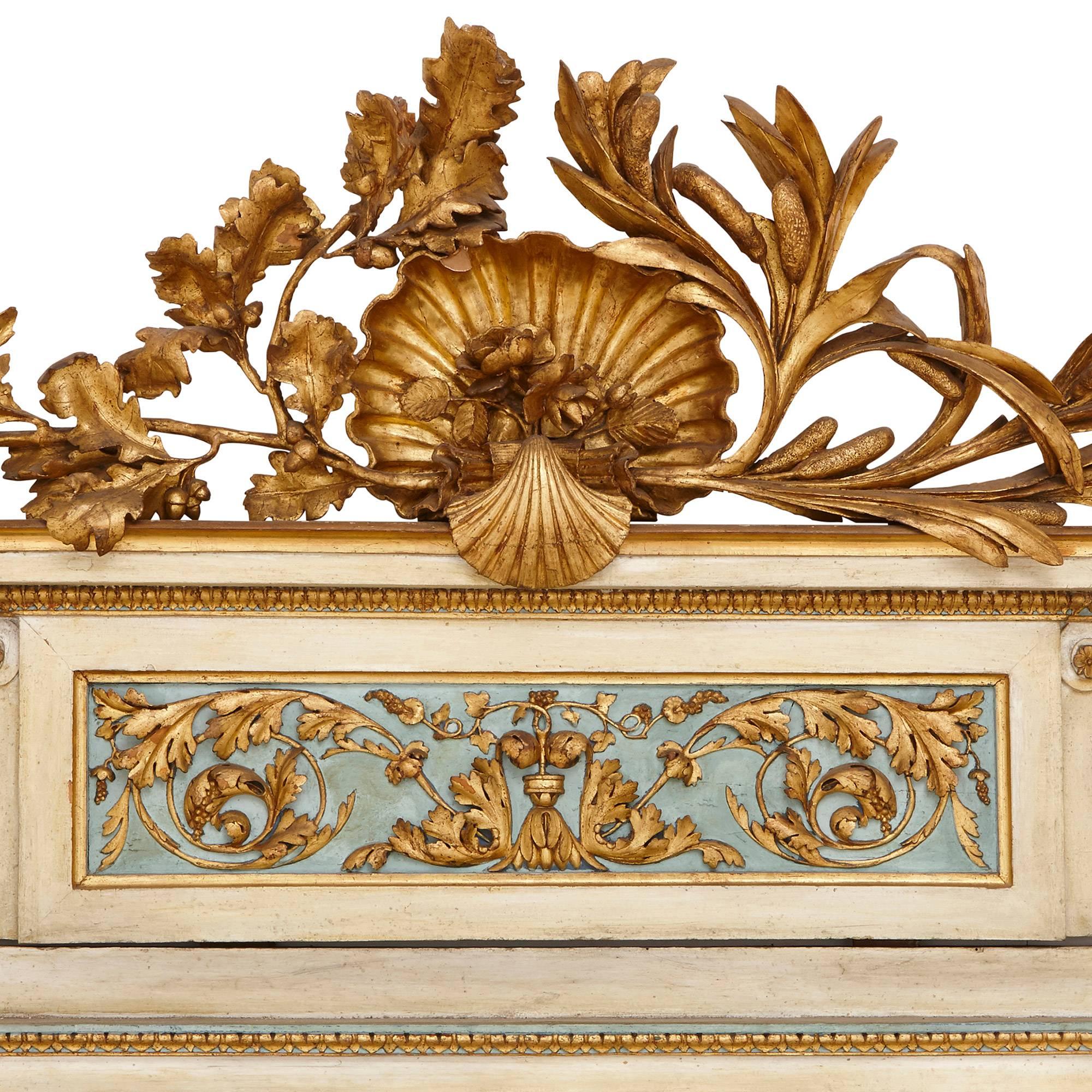 neoclassical console with mirror