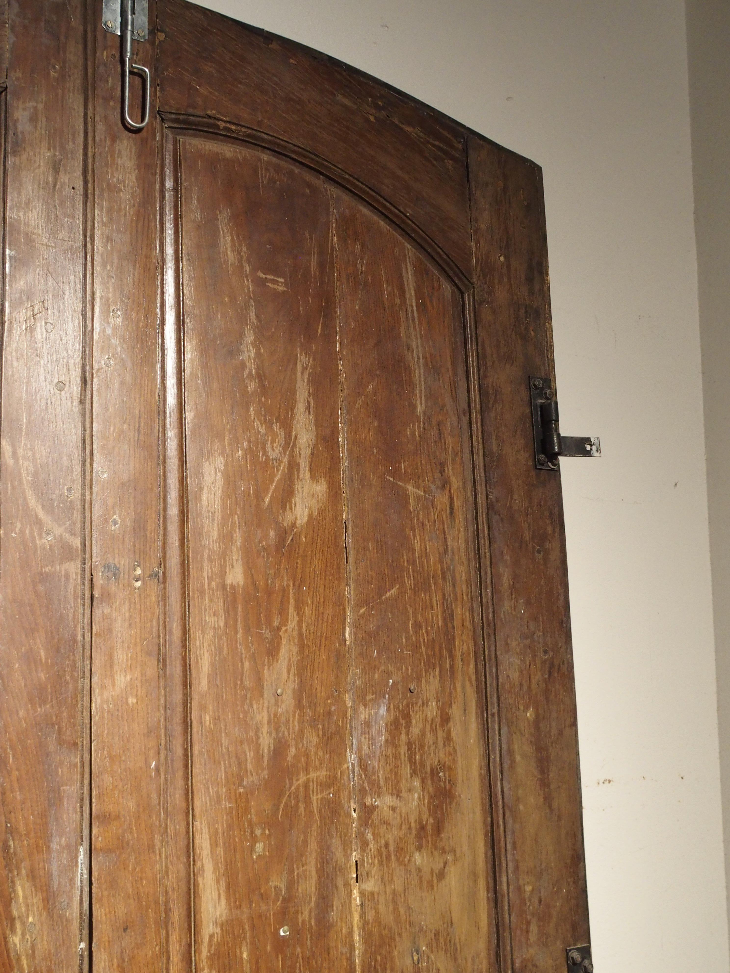 These beautiful, early 18th century doors were salvaged from a building in the town of Troyes, France, which is a lovely Medieval town 2 hours southeast of Paris. They were originally made as entry doors, so the door maker used thick and sturdy