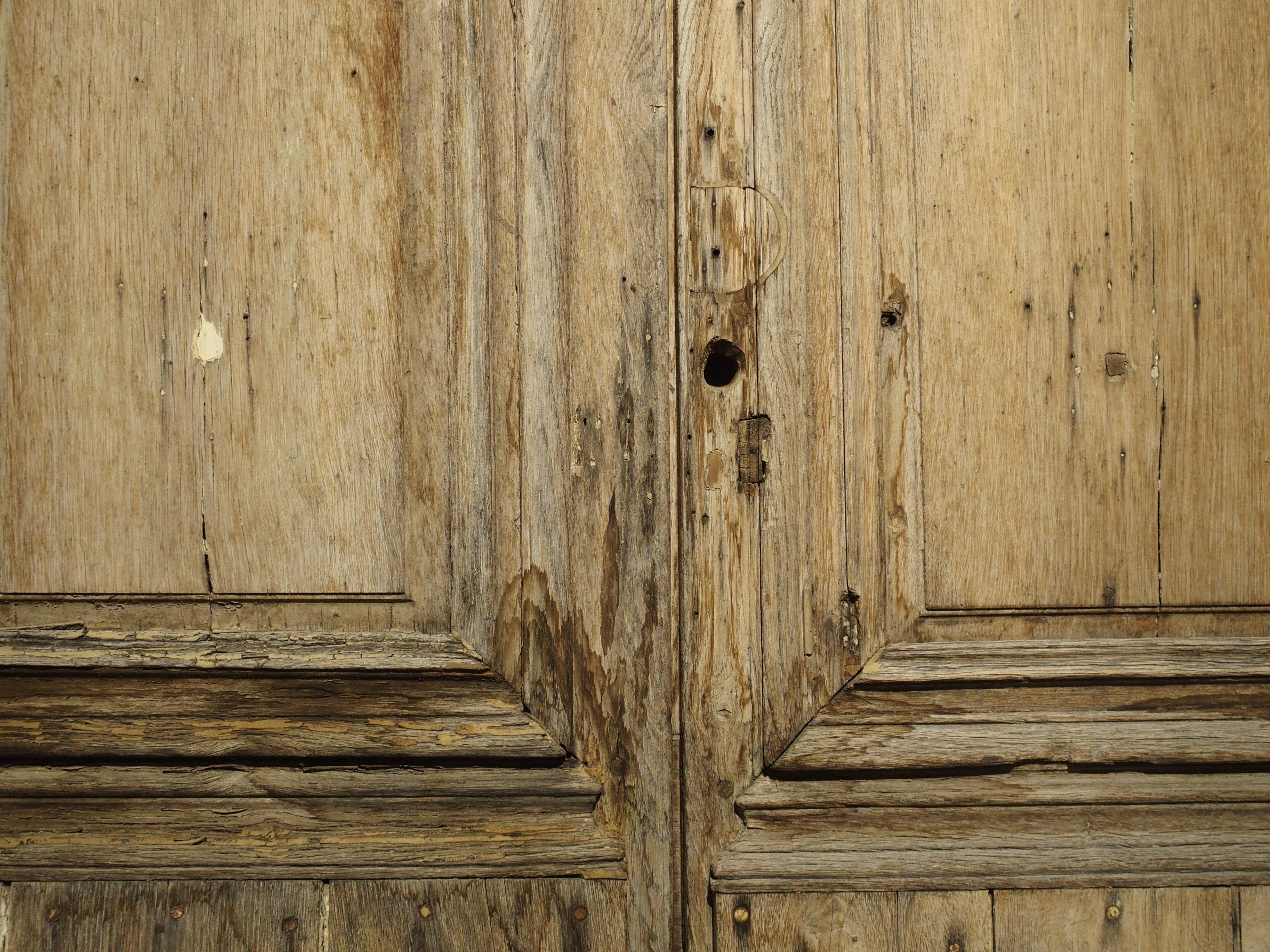 Pair of 18th Century Oak Entry Doors from Troyes, France 5