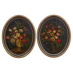 Pair of 18th Century Oil Paintings by Gasparo Lopez Still Life