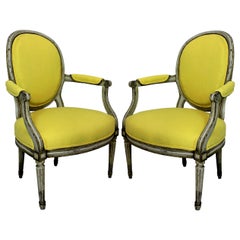 Pair of 18th Century Painted Armchairs