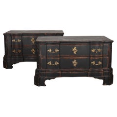 Pair of 18th Century Painted Commodes
