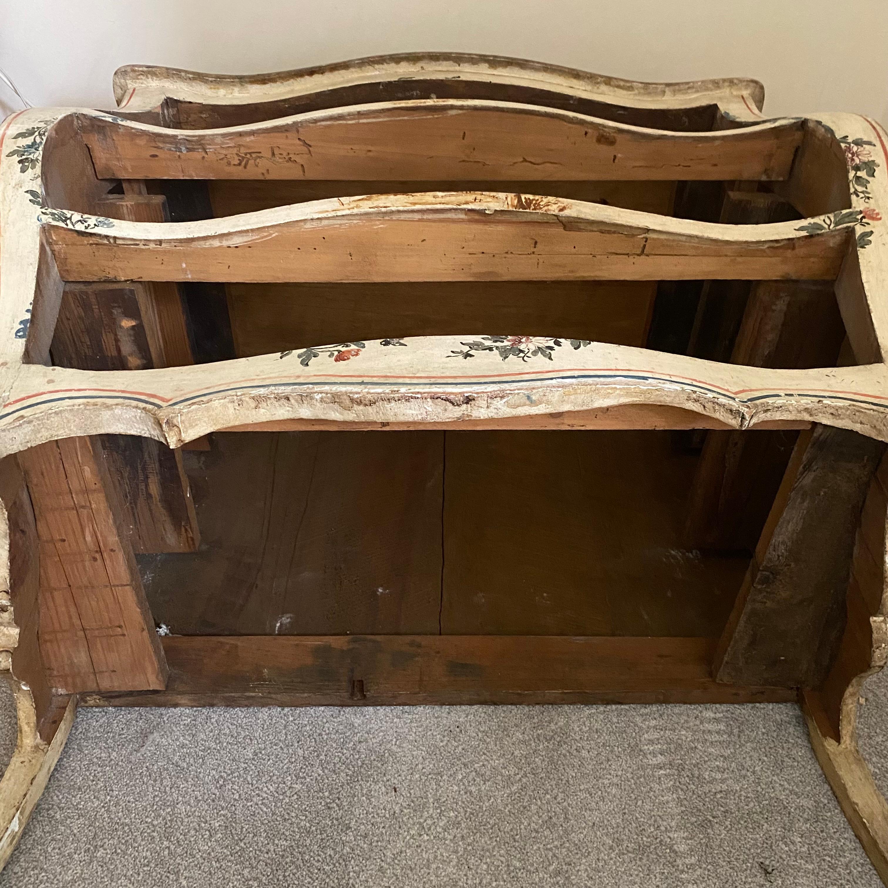 Pair of 18th Century Painted Italian Commodes  9